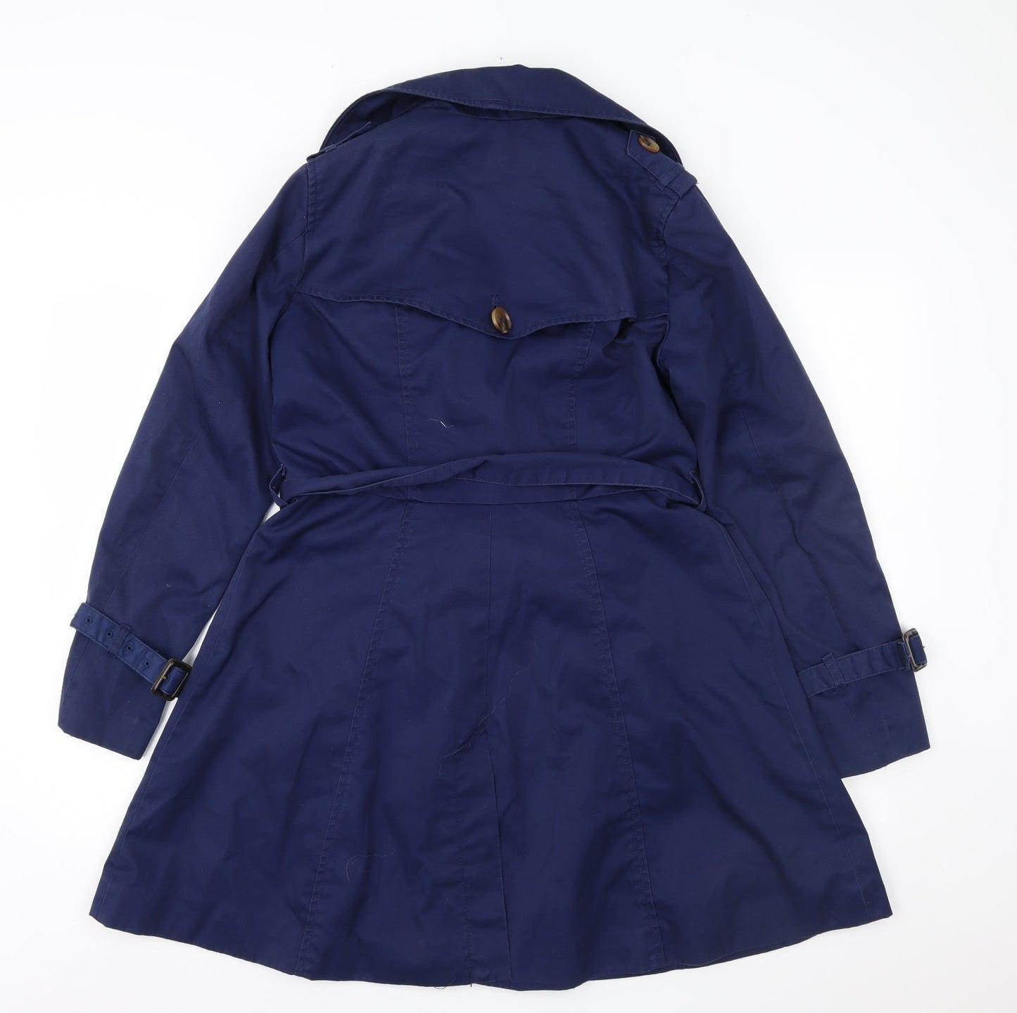 H&M Womens Blue   Overcoat Coat Size 10