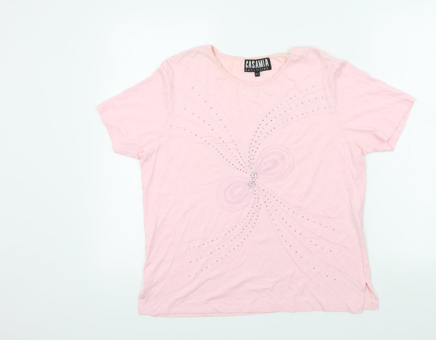 casamia Womens Pink   Basic T-Shirt Size M