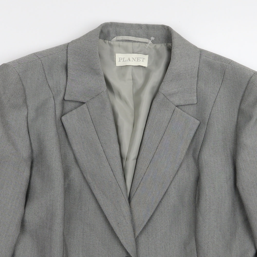 planet Womens Grey   Jacket Blazer Size 14