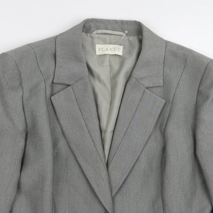 planet Womens Grey   Jacket Blazer Size 14