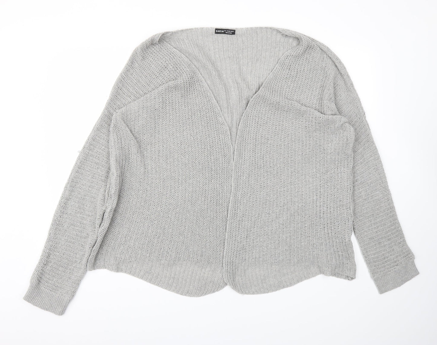SheIn Womens Grey   Cardigan Jumper Size L