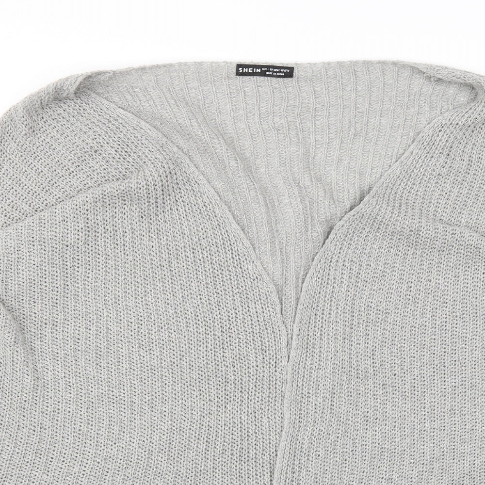 SheIn Womens Grey   Cardigan Jumper Size L