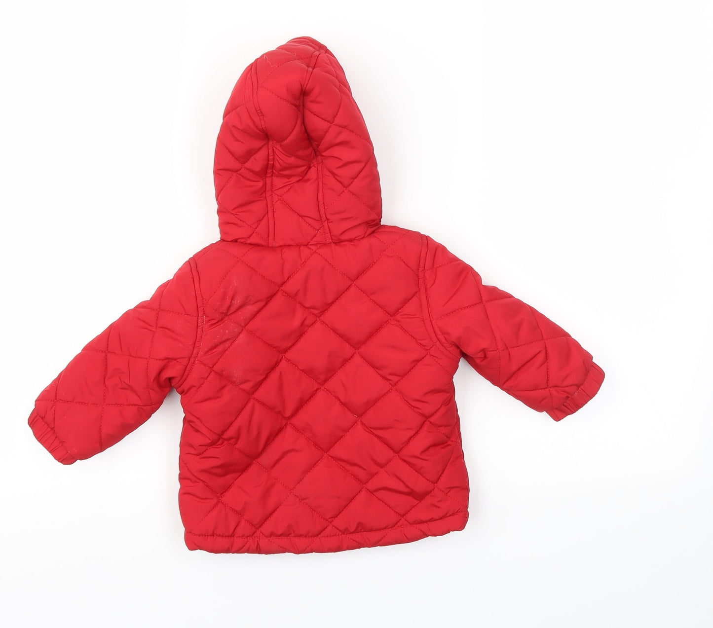 Babaluno Boys Red   Basic Coat Coat Size 3-6 Months