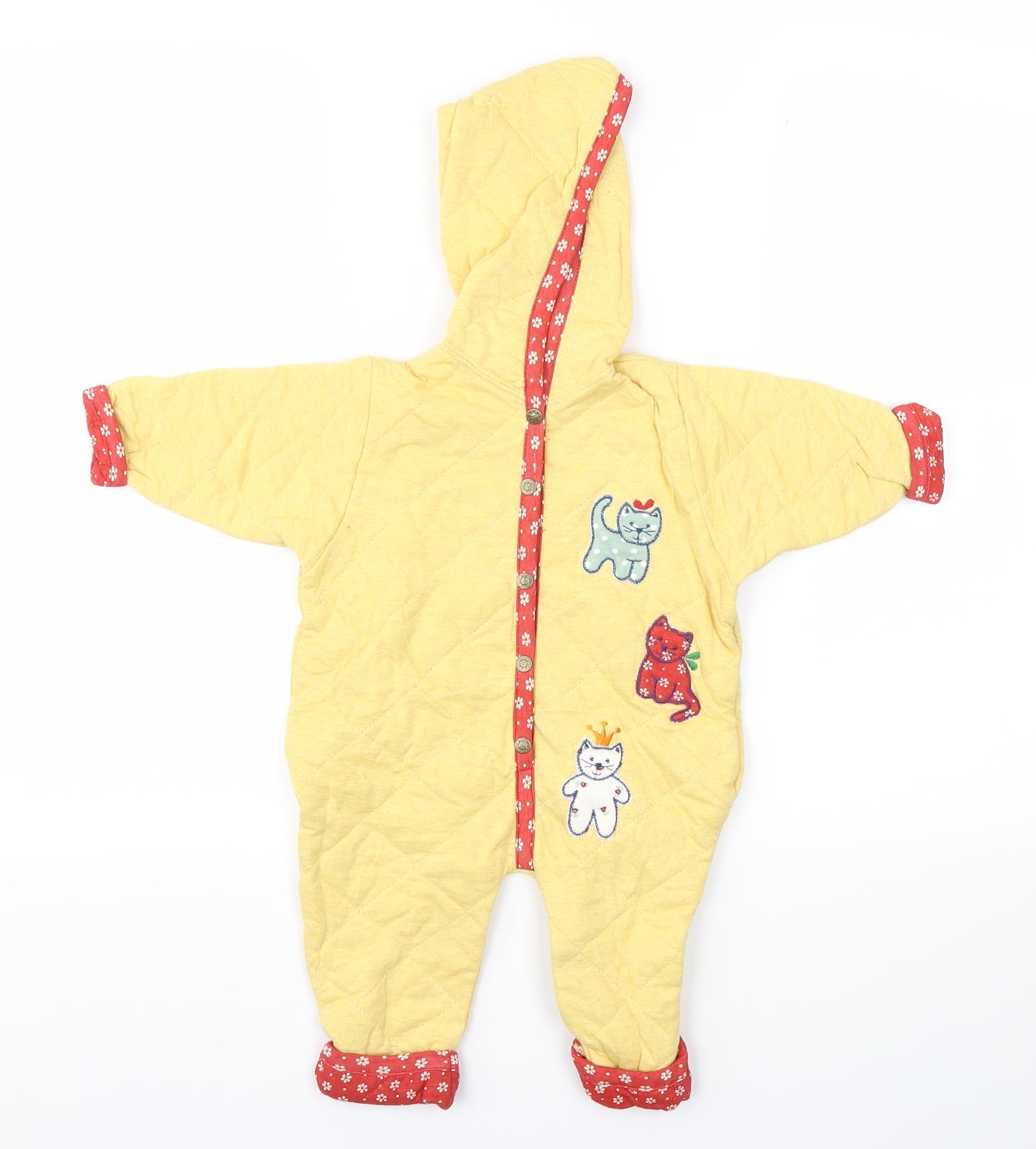 BABYBAY Boys Yellow Animal Print  Jacket  Size 3-6 Months