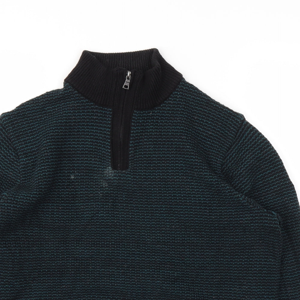 M&S Mens Blue   Pullover Hoodie Size M