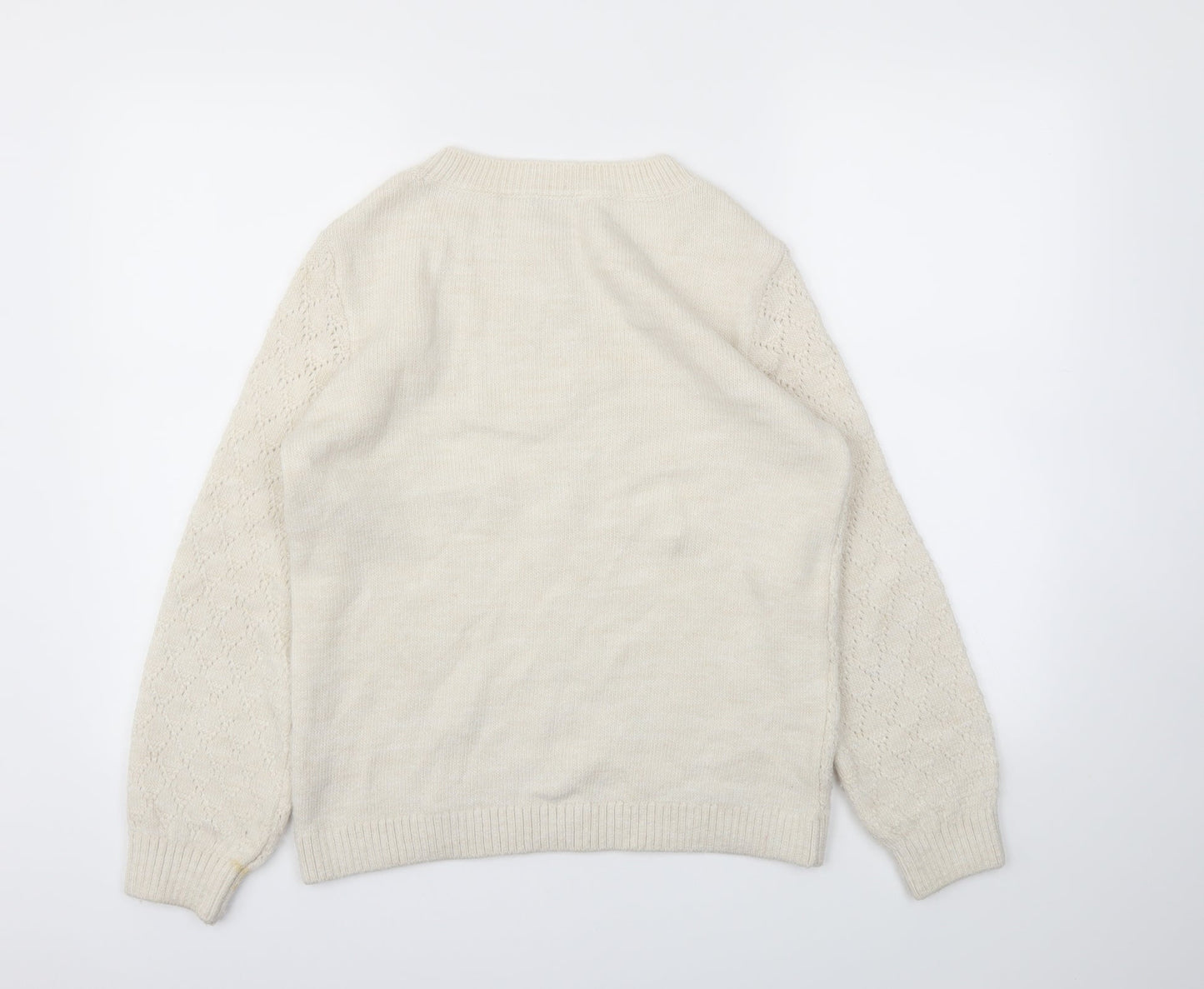 M&Co Womens Ivory   Pullover Jumper Size 10
