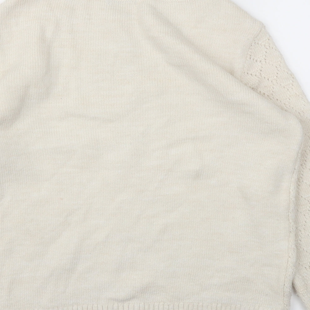M&Co Womens Ivory   Pullover Jumper Size 10