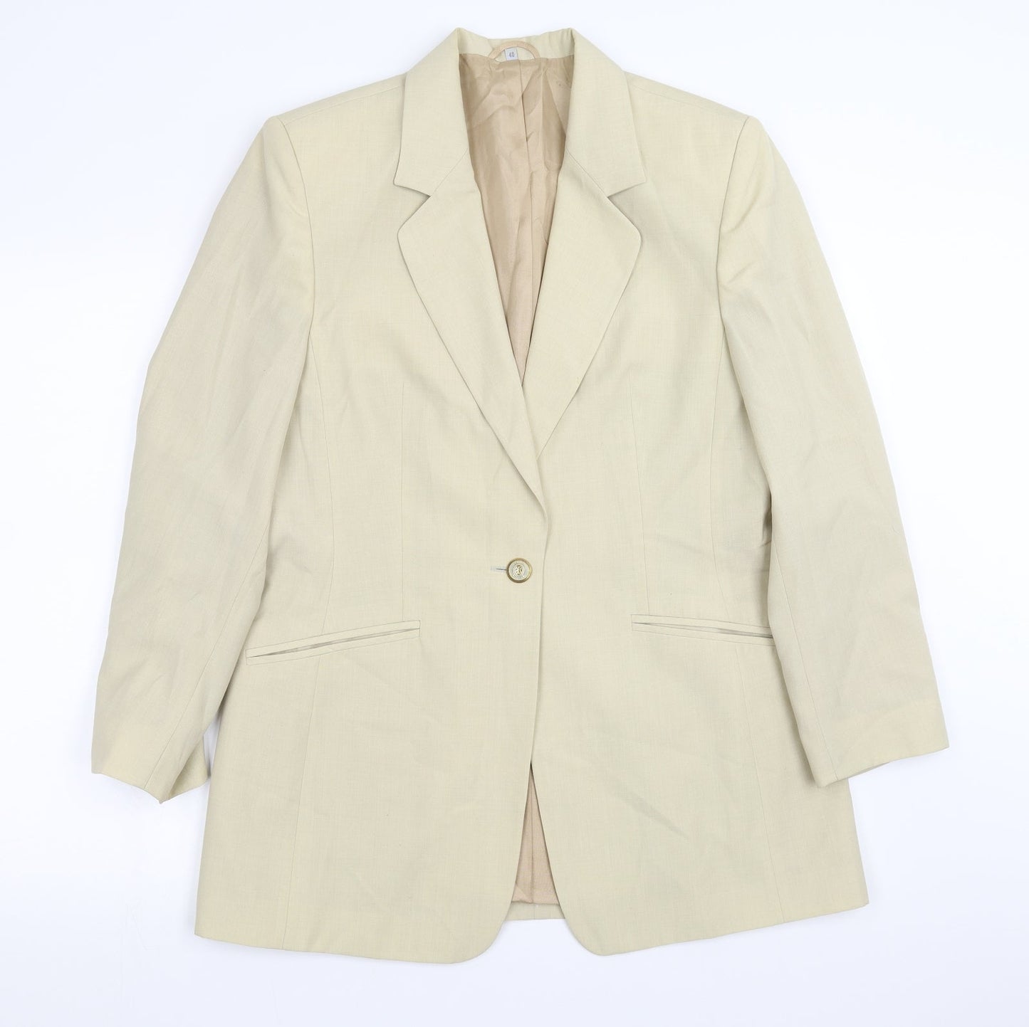Bianca Womens Yellow   Jacket Suit Jacket Size 12