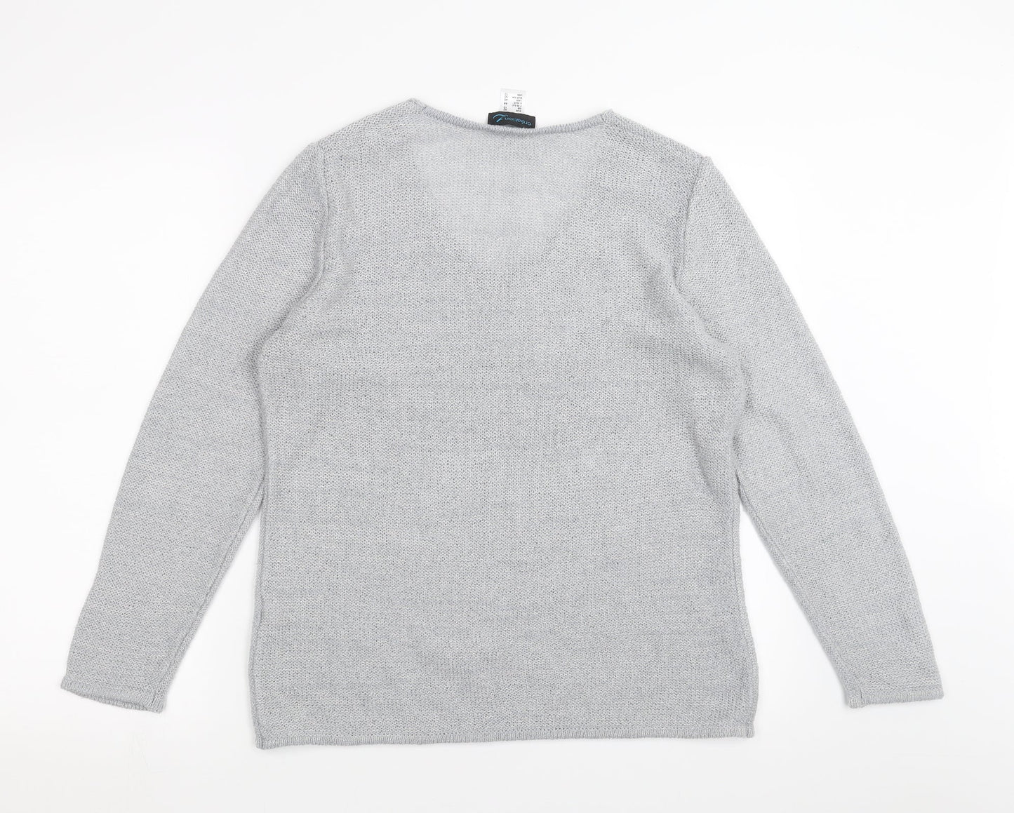 Creation Womens Grey   Pullover Jumper Size 16