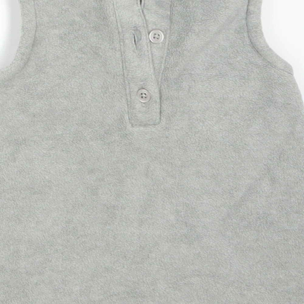 NEXT Girls Grey   Basic Tank Size 3-6 Months  - Heart