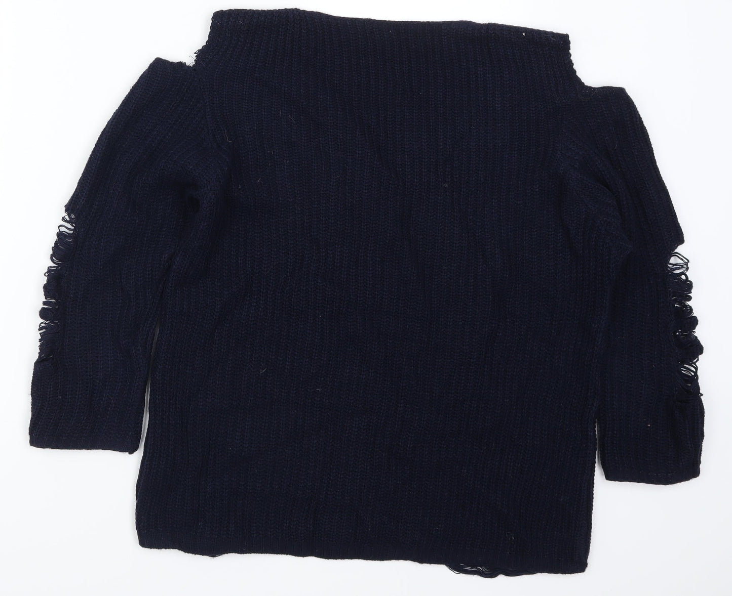 Select Womens Blue   Pullover Jumper Size 18  - Distressed Look