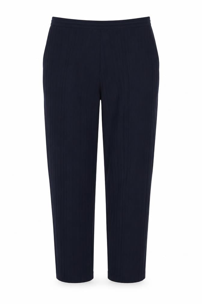 Preworn Womens Blue Striped  Trousers  Size 32 in L26 in