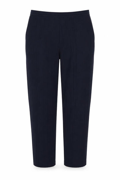 Preworn Womens Blue Striped  Trousers  Size 32 in L26 in