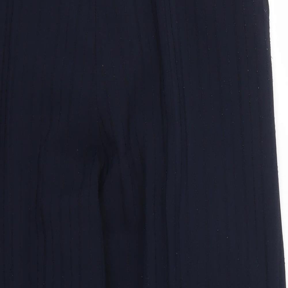 Preworn Womens Blue Striped  Trousers  Size 32 in L26 in