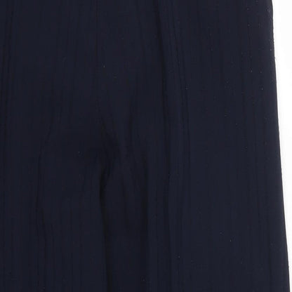 Preworn Womens Blue Striped  Trousers  Size 32 in L26 in