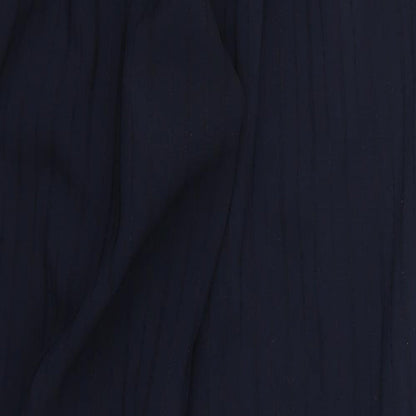 Preworn Womens Blue Striped  Trousers  Size 32 in L26 in