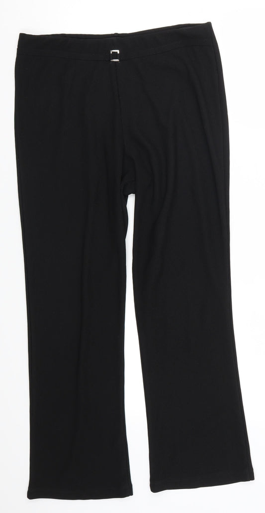 Blue Jack Womens Black   Trousers  Size 14 L26 in