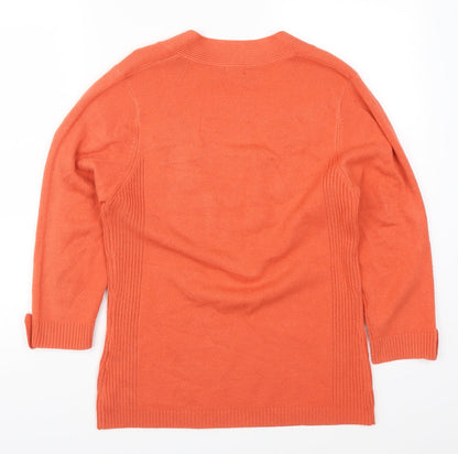 Preloved Filati Womens Orange   Pullover Jumper Size M - Back