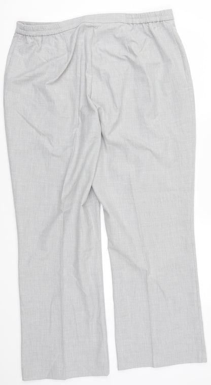 Agenda Womens Grey   Trousers  Size 22 L30 in