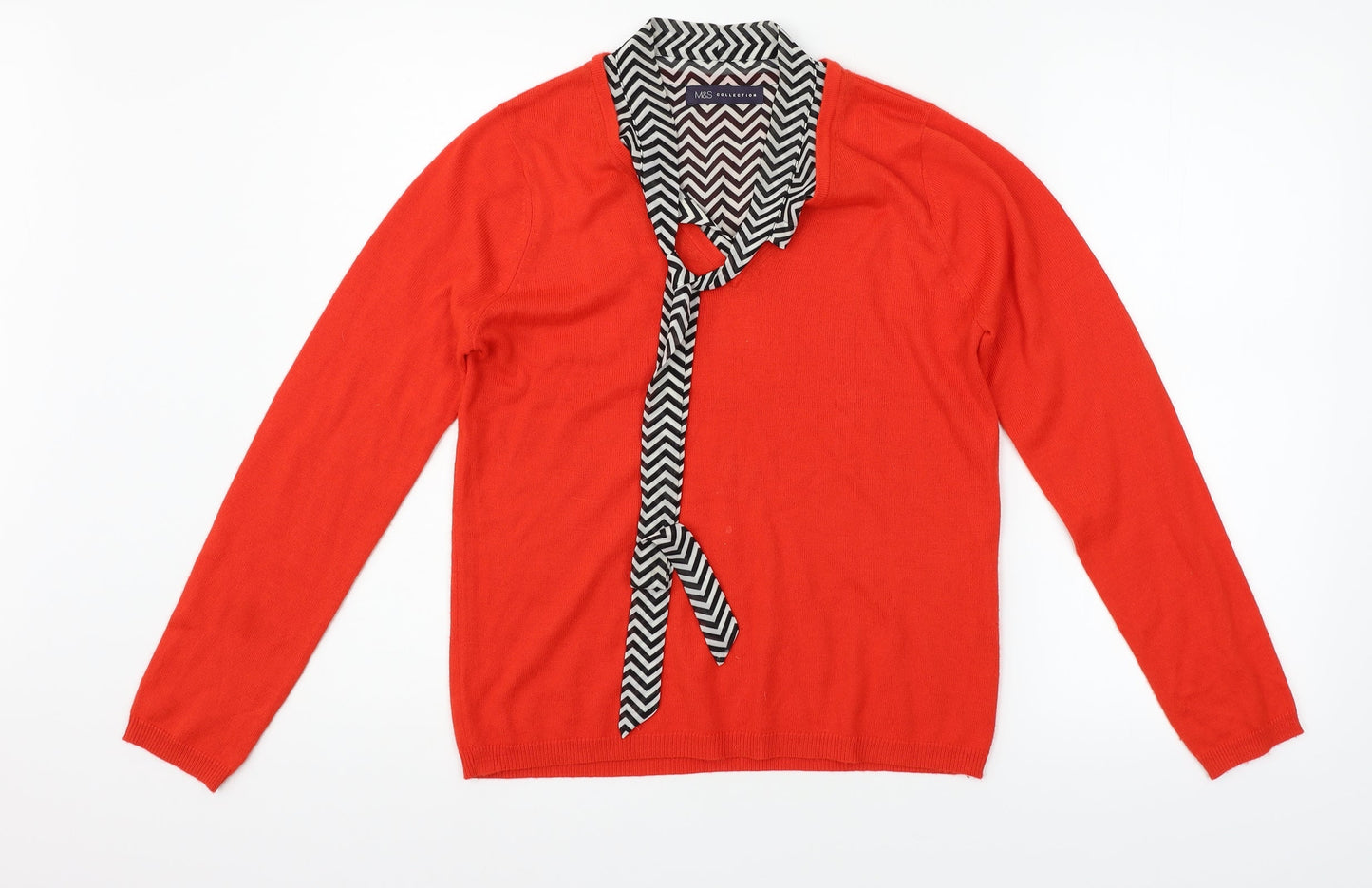 Marks and Spencer Womens Red   Pullover Jumper Size M