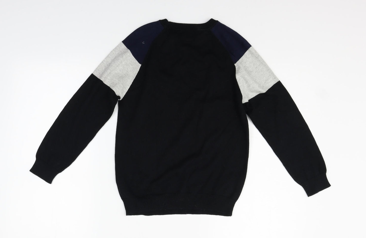 NEXT Girls Black Geometric  Pullover Jumper Size 9 Years