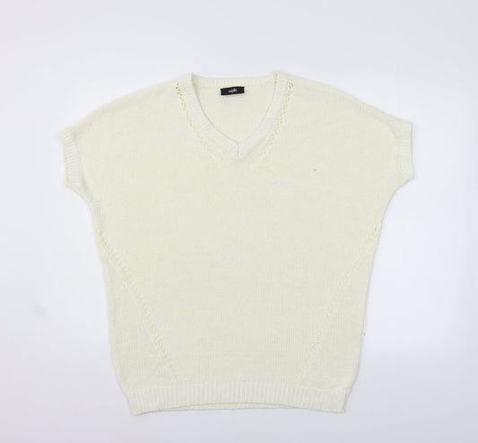 Wallis Womens Yellow   Pullover Jumper Size M
