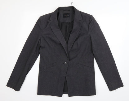 Additional front view of Papaya women’s grey jacket blazer, size UK 10