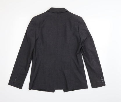 Back view of Papaya women’s grey jacket blazer, size UK 10