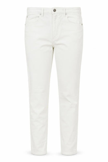Front view of COS women’s white skinny jeans, size UK 4, 27-inch leg