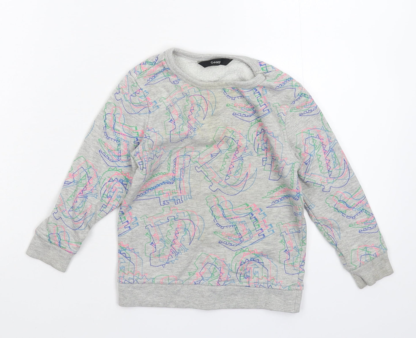 George Boys Grey   Pullover Sweatshirt Size 2-3 Years