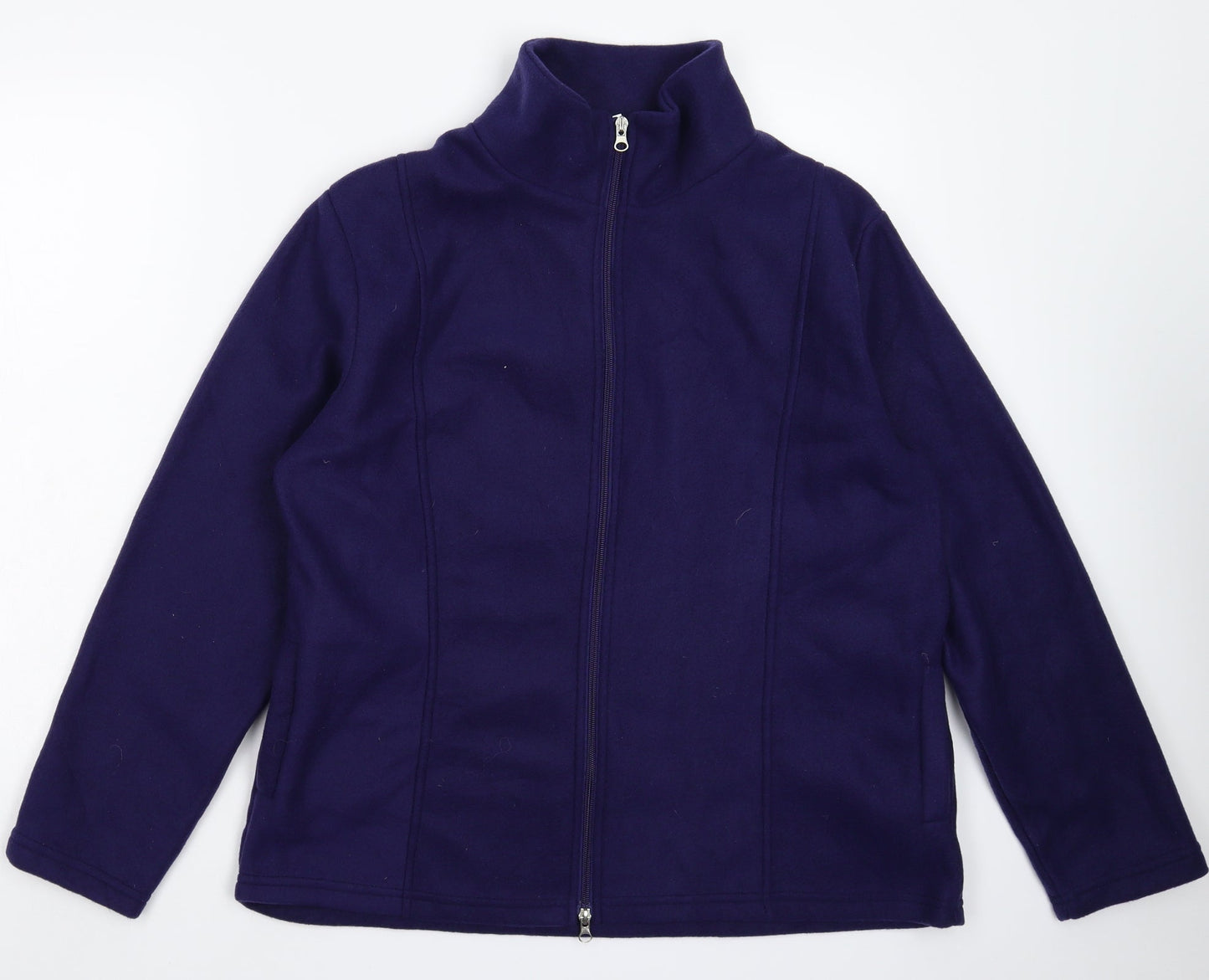 Anne De Lancay Womens Blue  Fleece Jacket  Size M