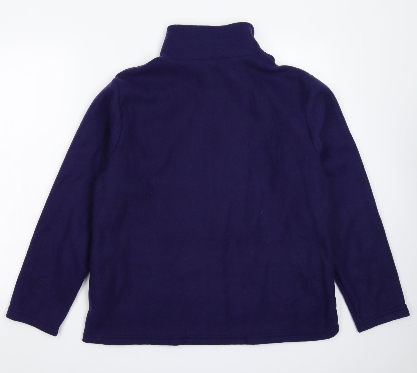 Anne De Lancay Womens Blue  Fleece Jacket  Size M