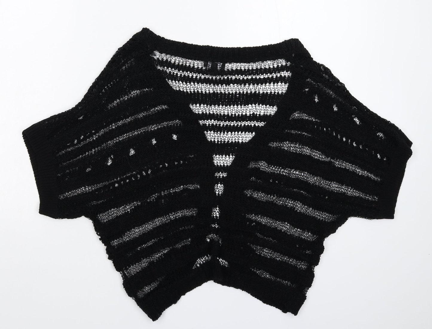 CMD Womens Black  Knit Cardigan Jumper Size L