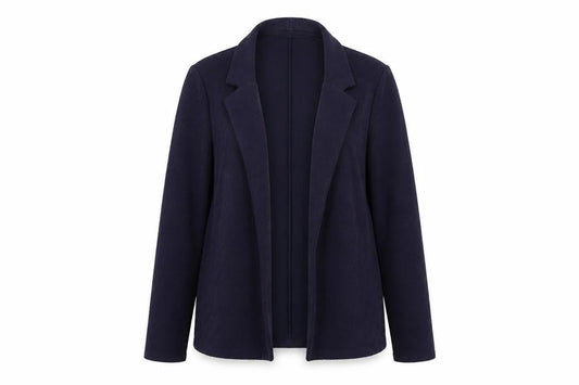 Front view of Dorothy Perkins women’s blue jacket, size UK 14