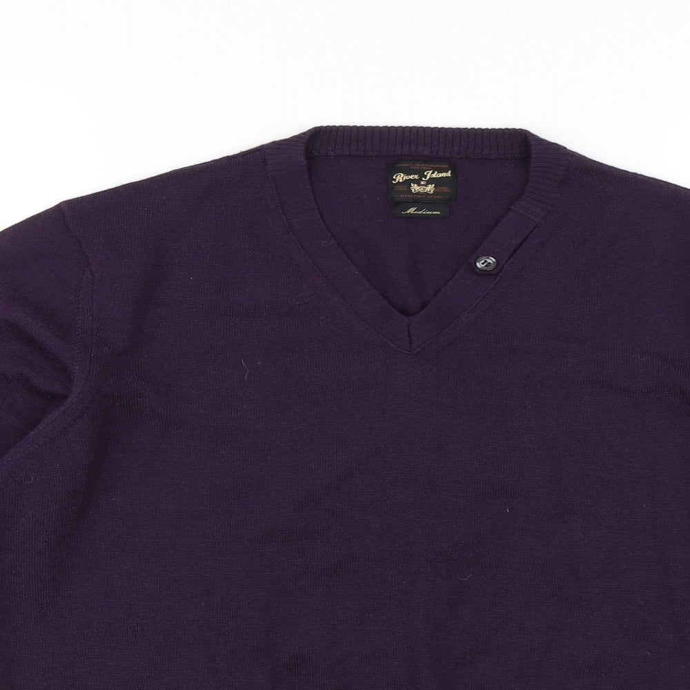 River Island Womens Purple   Pullover Jumper Size M
