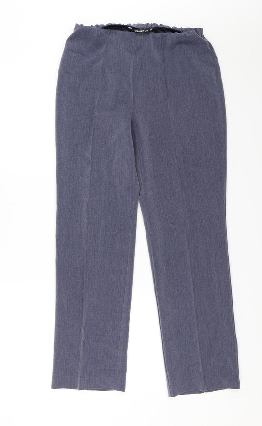 Bonmarché Womens Blue   Trousers  Size 10 L28 in