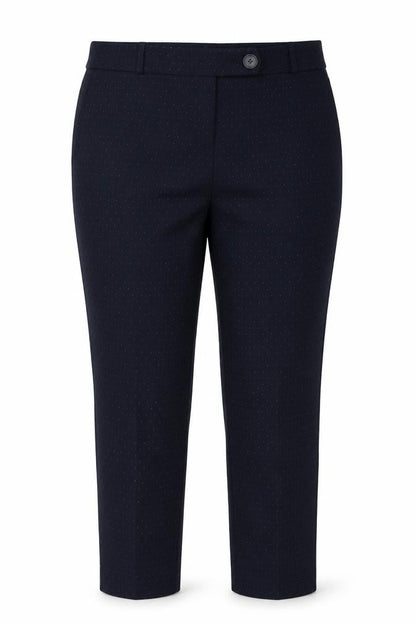 Next Womens Blue Polka Dot  Dress Pants Trousers Size 14 L23 in