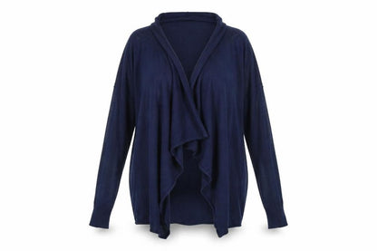 Front view of Papaya women’s blue jacket, size XL