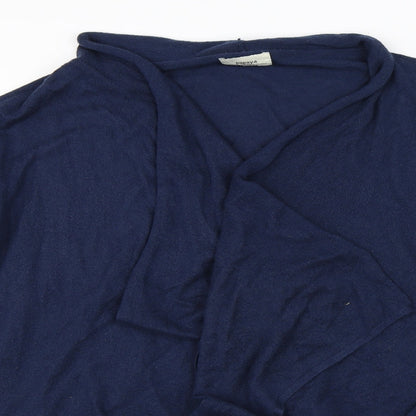 Close-up detail of Papaya women’s blue jacket, size XL