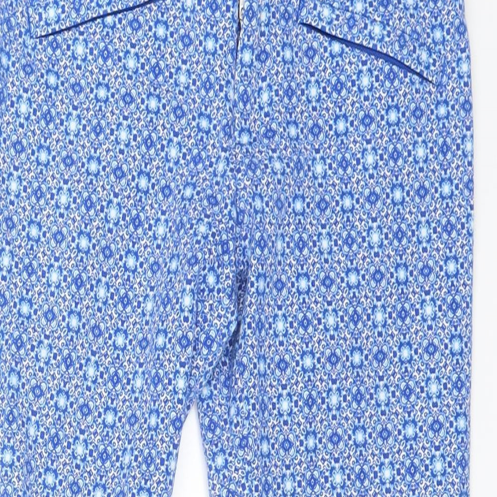 Gap Womens Blue Floral  Trousers  Size 4 L22 in