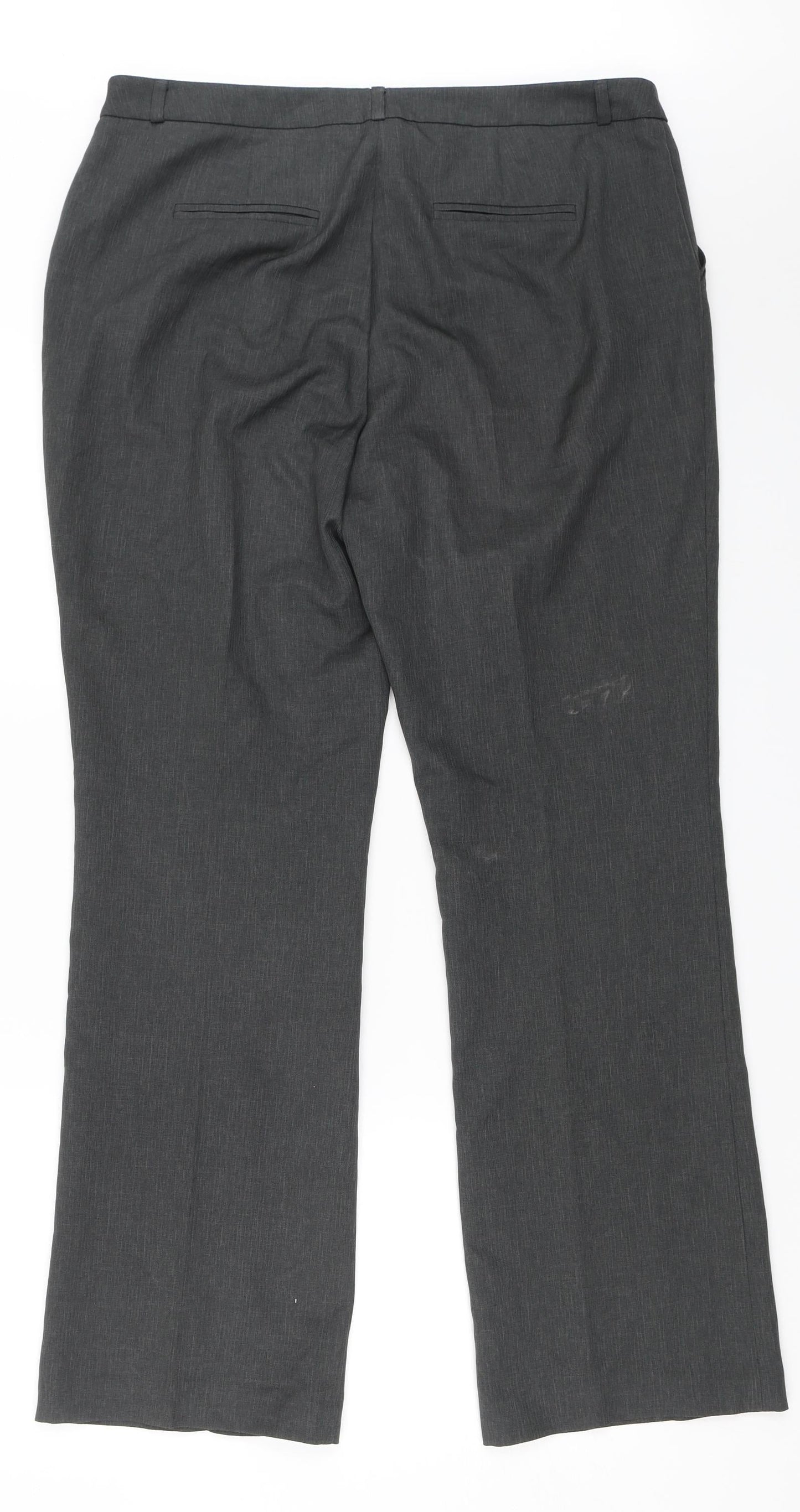 TU Womens Grey   Dress Pants Trousers Size 14 L28 in