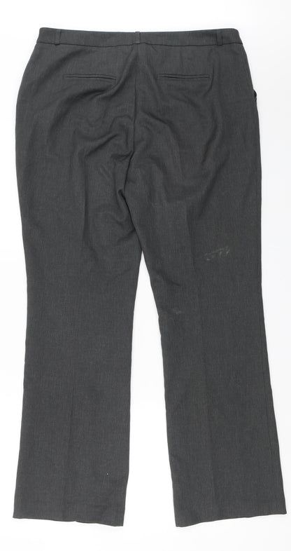 Tu Womens Grey   Dress Pants Trousers Size 14 L28 in