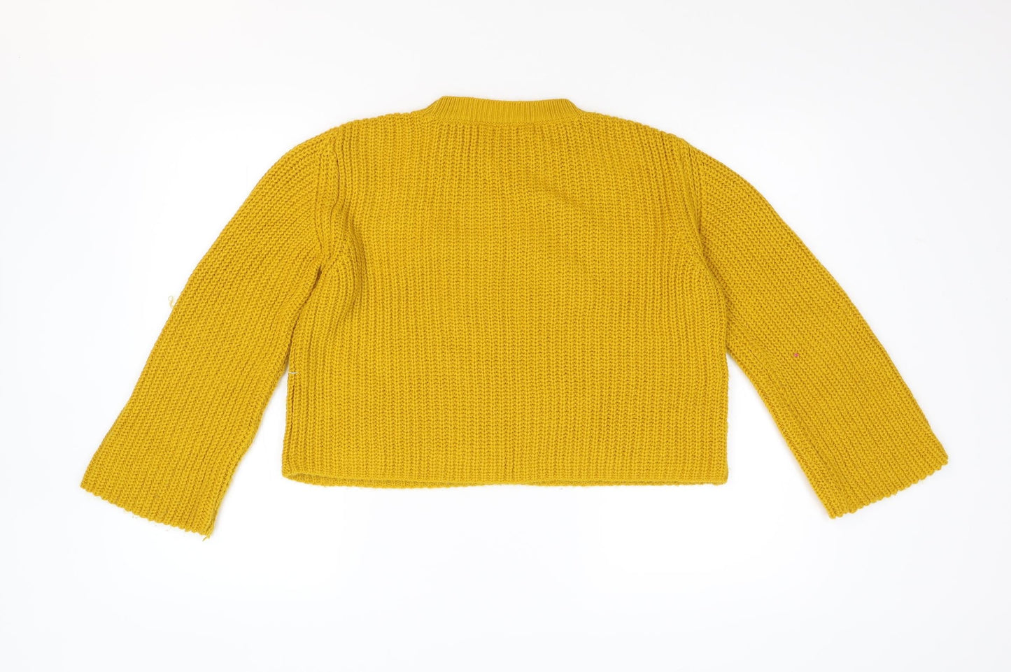 Primark Womens Yellow  Knit Pullover Jumper Size XS