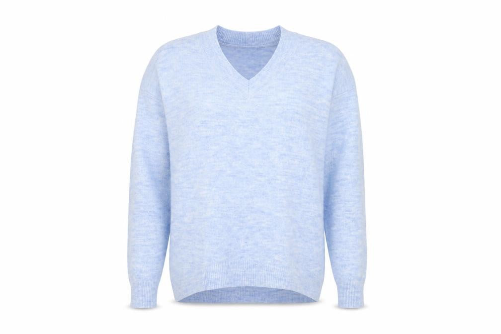 M&Co Womens Blue  Knit Pullover Jumper Size S