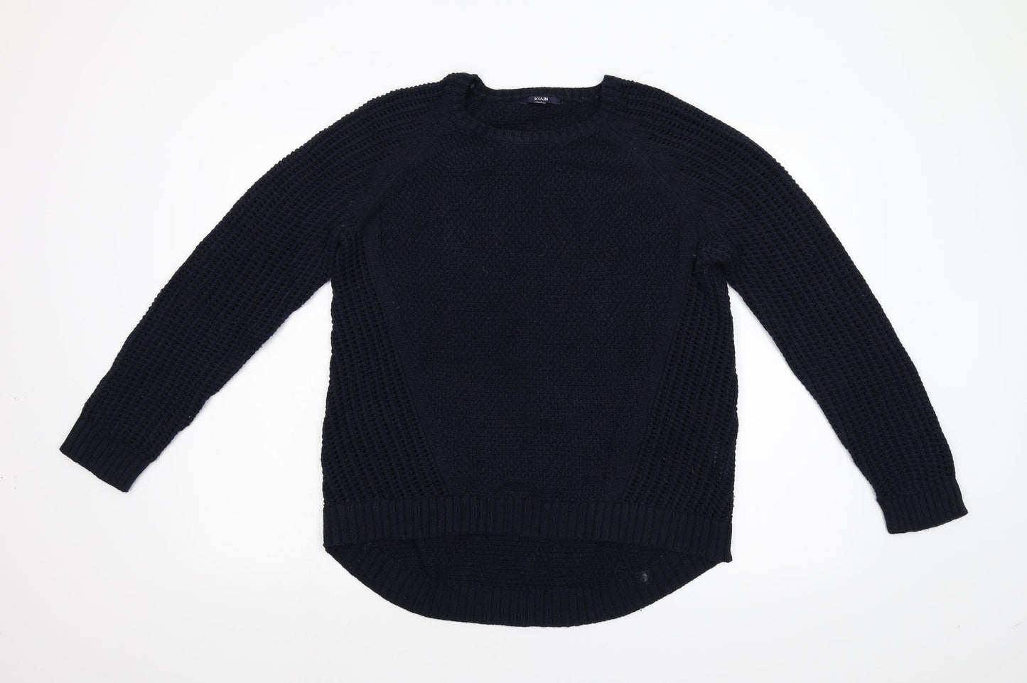 Kiari Mens Blue  Knit Pullover Jumper Size L