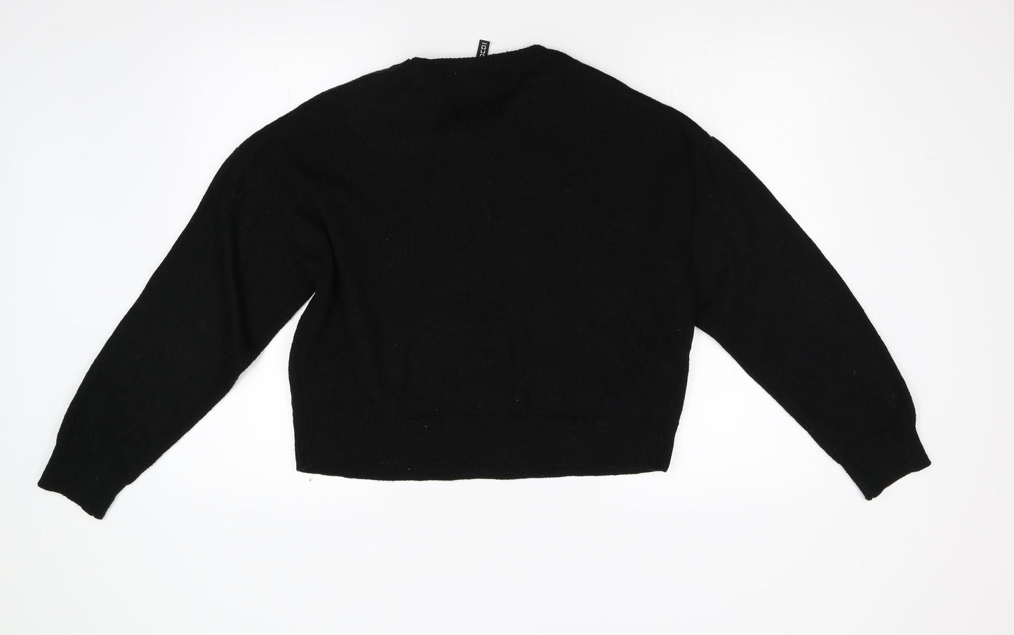 Divided Womens Black  Knit Pullover Jumper Size L