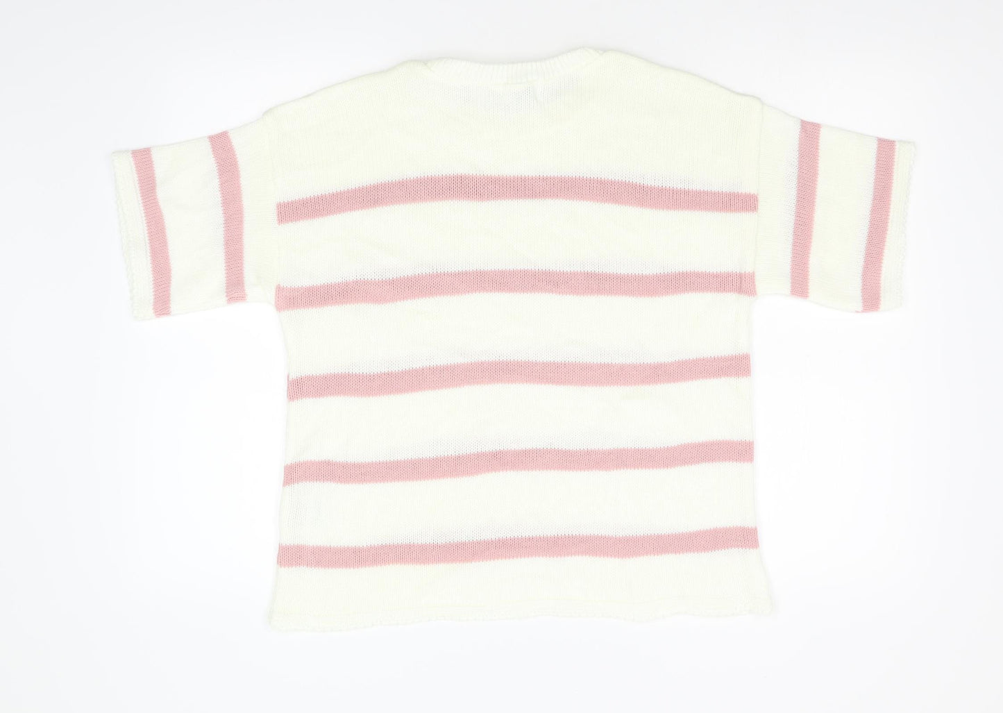In the Style Womens Multicoloured Striped Knit Pullover Jumper Size 8