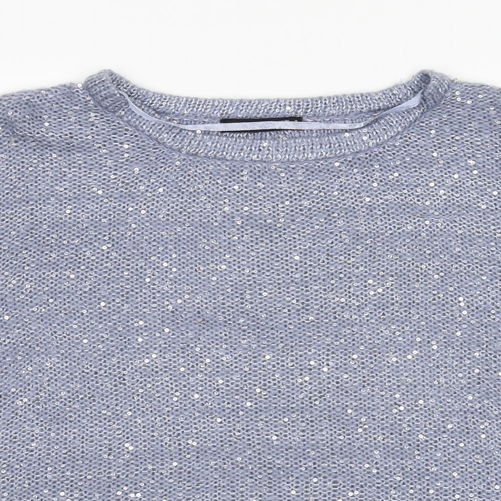Primark Womens Blue  Knit Pullover Jumper Size 12