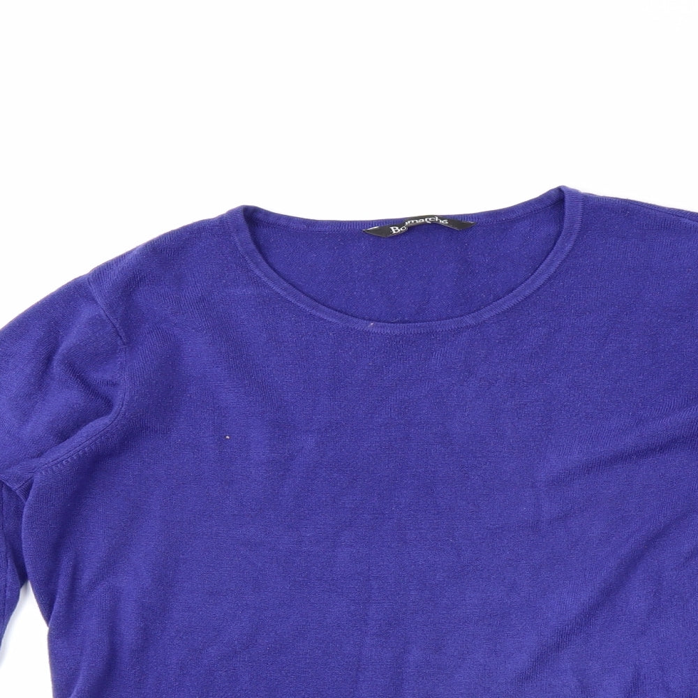 Bonmarché Womens Blue   Pullover Jumper Size 12
