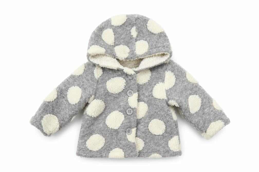 M&Co Baby Grey Polka Dot  Jacket  Size 9-12 Months